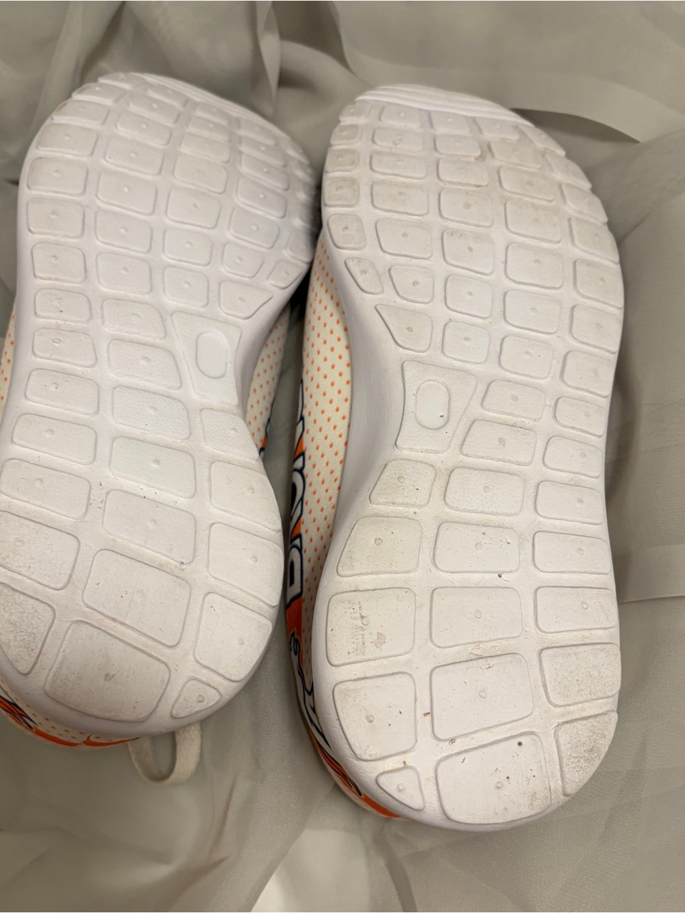 Denver Broncos White Navy Orange Team Sneakers Women’s Size 7 - Picture 6 of 7